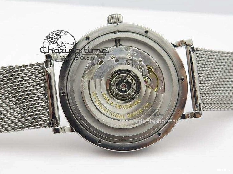 MIROTIME 0116 Portofino SCHAFFHAUSEN SS MKF 1:1 Best Edition White Dial On Mesh Bracelet A TravelReady 7341